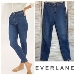 Everlane The Way-High Skinny Jean Stretch Blue Denim Jeans Size 27 High Rise